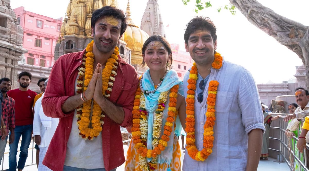 It's a wrap for the Brahmastra team, Ayan Mukherji, Ranbir Kapoor, and Alia Bhatt celebrate by praying at Shiv temple in Kashi