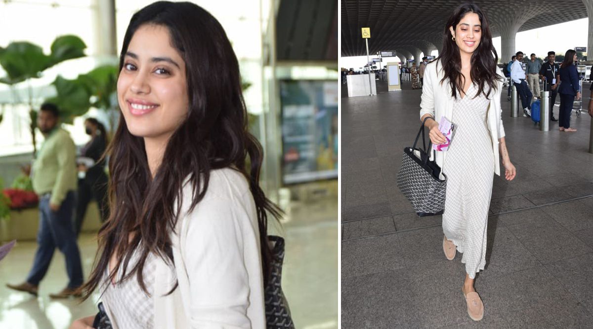 Janhvi Kapoor’s comfy, stylish, sleek off-white look slaying fashion goals perfectly; PICS INSIDE!