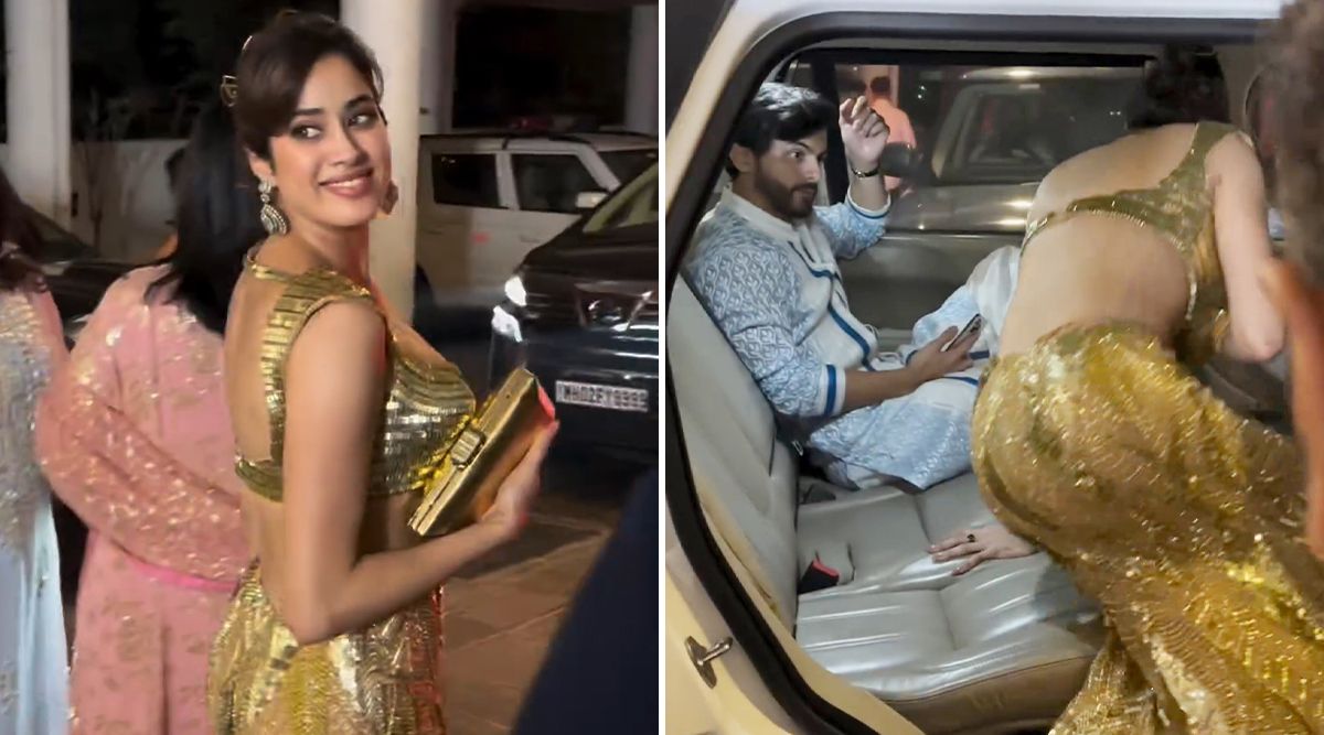 Diwali Bash 2023:  Janhvi Kapoor Is All Smile As She Leaves Diwali Party With Rumoured Boyfriend Shikhar Pahariya 