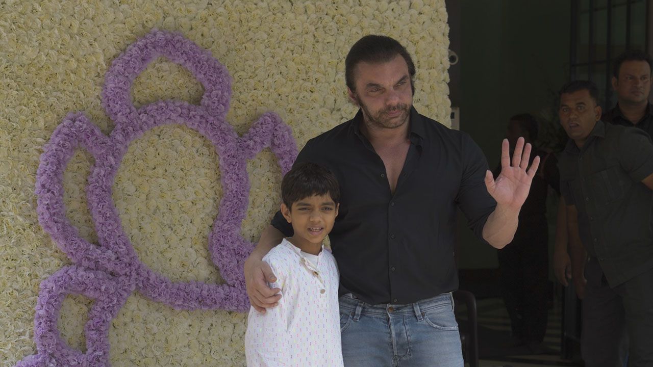 Sohail Khan, Arbaaz Khan, Shamita Shetty And Akansha At Arpita Khans Home For Celebrating Ganpati