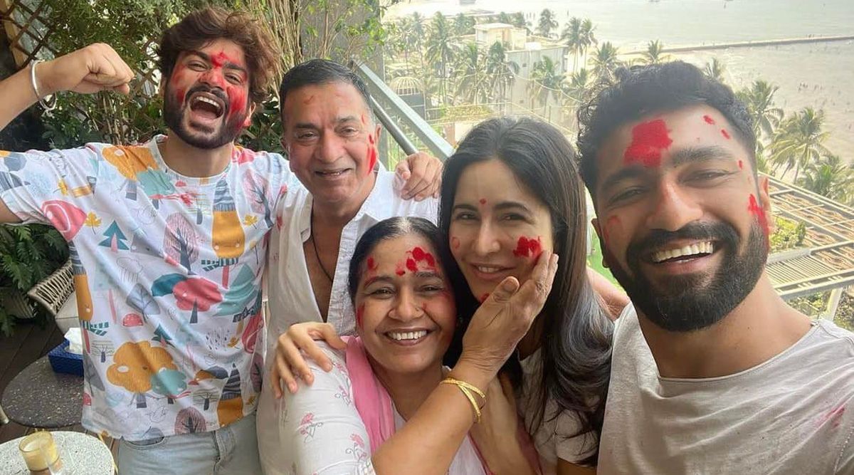 Katrina Kaif and Vicky Kaushal celebrate their first Holi post marriage with the Kaushal fam