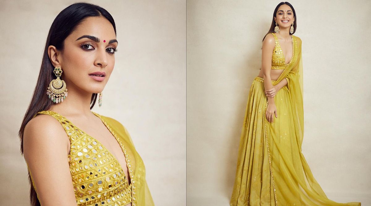 Kiara Advani looks like she is the epitome of beauty in this Monika Nidhii Lehenga