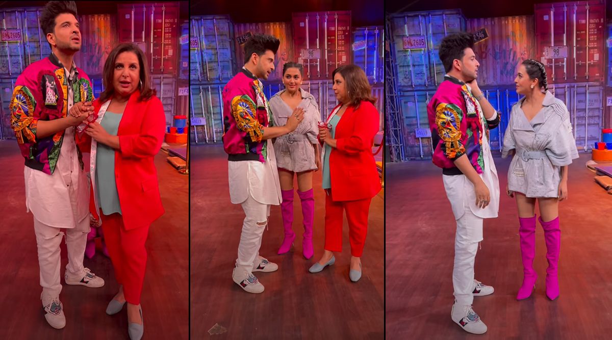 Karan Kundrra shares a fun video from the sets of The Khatra Khatra Show: discusses wedding dates with Farah Khan and Tejasswi Prakash