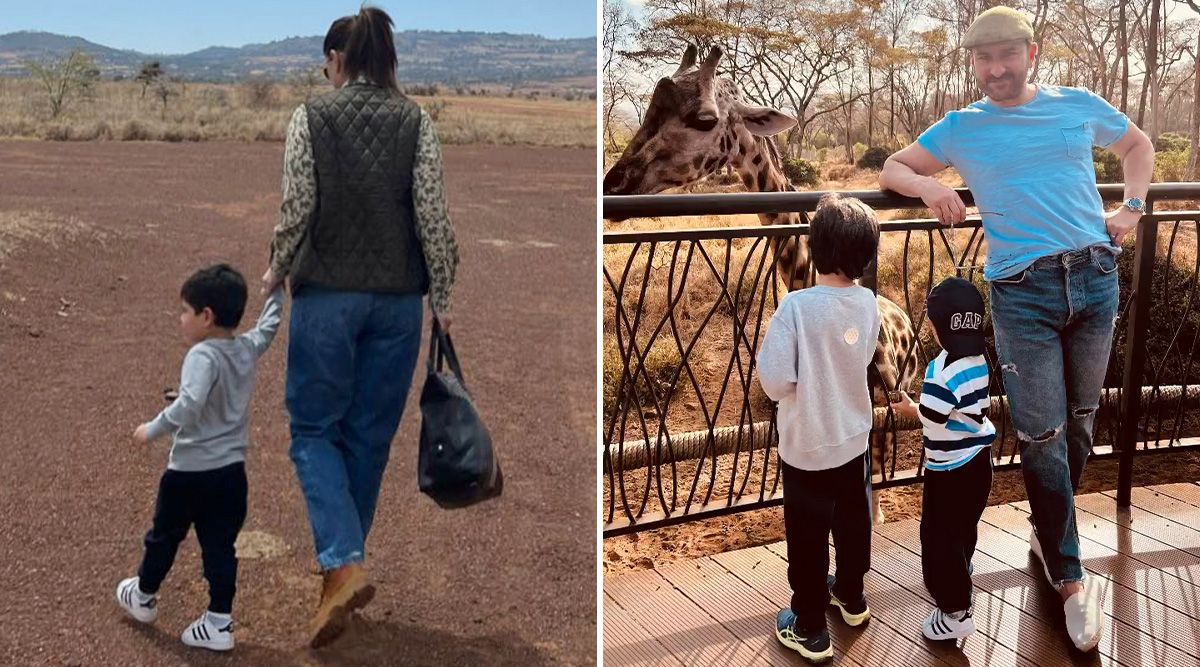 Kareena Kapoor Khan, Saif Ali Khan Along With Jehangir, Taimur Are Enjoying Their Fam-Jam In Africa (View Pictures)