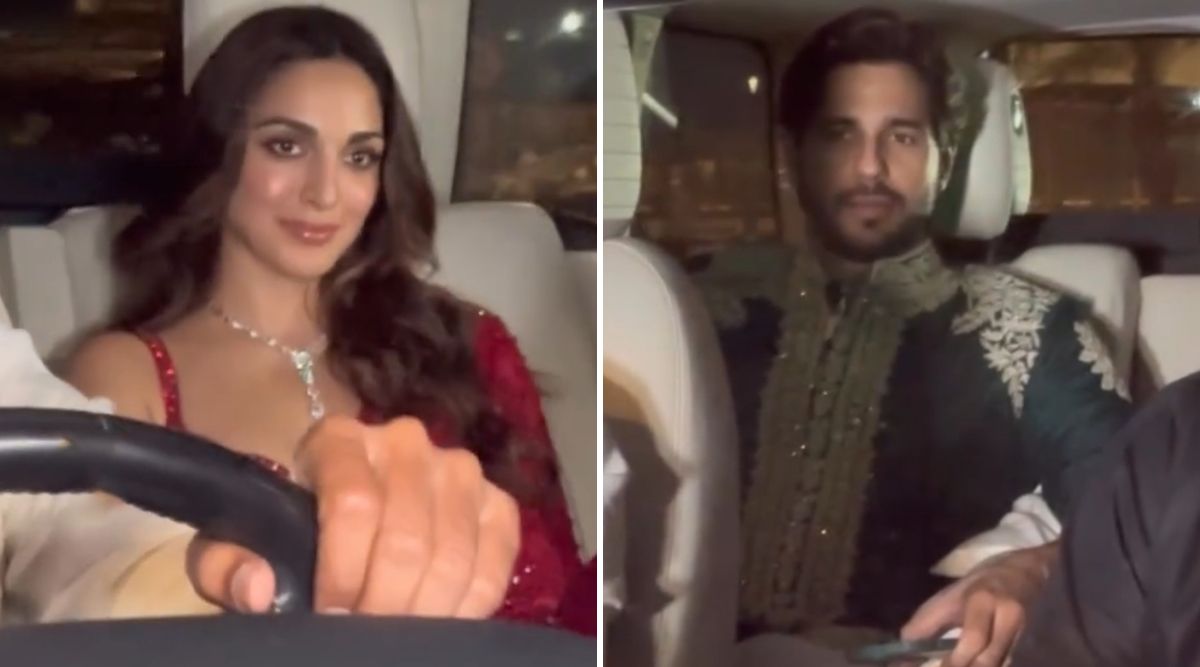 Kiara Advani Dazzles In Embellished Saree With Husband Sidharth Malhotra At Amritpal Singh's Diwali Party 