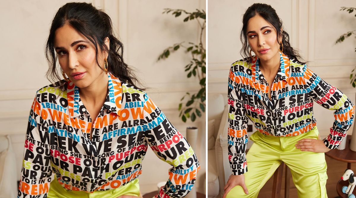 What do you think of Katrina Kaif's sleek, vibrant fashion statement with her Alice and Olivia outfit?