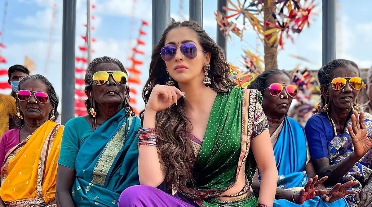 Legend Saravanan's debut film has Raai Laxmi shaking her leg to a traditional kuthu dance