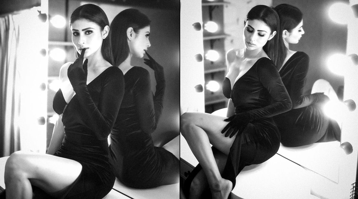 Mouni Roy lights up the gram as she shares monochrome pictures in a black bodycon dress; check out!