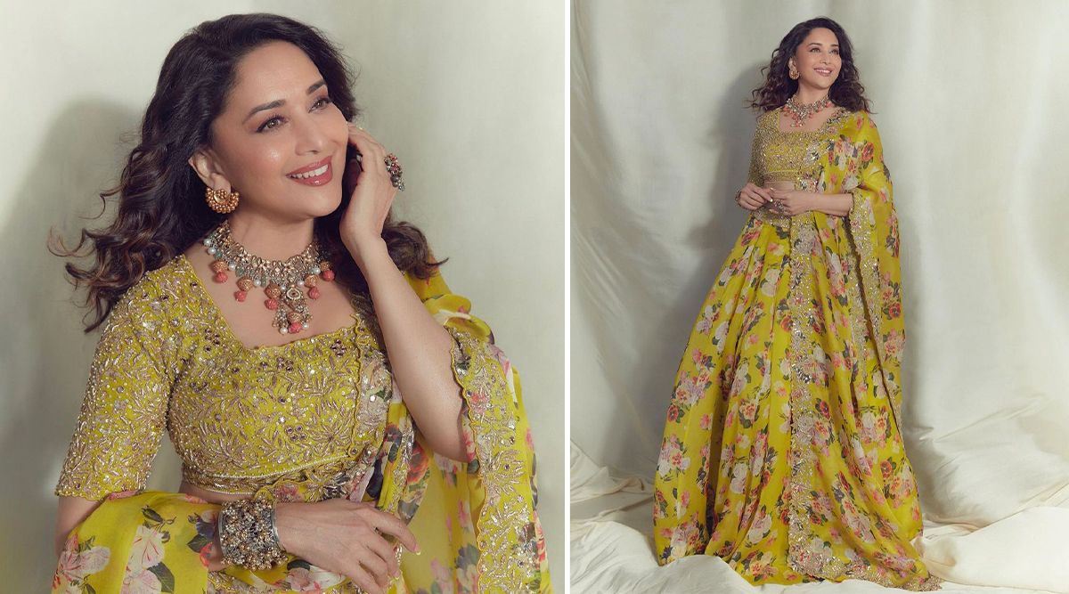 Madhuri Dixit redefines elegance in a yellow lehenga