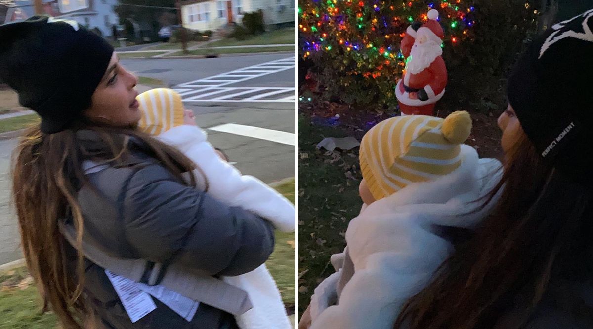 Priyanka Chopra Jonas shows Christmas lights to her daughter Malti with Nick Jonas; See pics