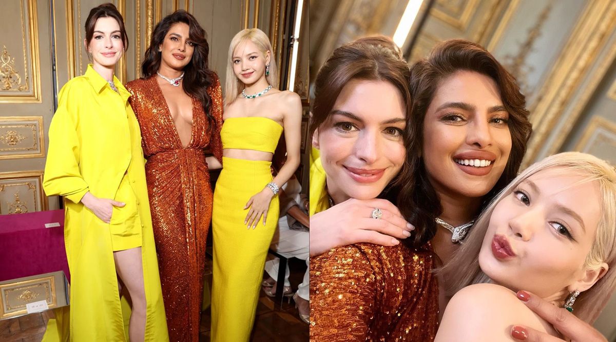 Priyanka Chopra's selfie with Anne Hathaway & BLACKPINK’s Lisa breaks the internet