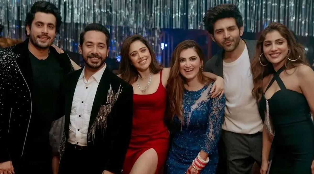 Pyaar Ka Punchnama 2 cast Kartik Aaryan, Nushrratt Bharuccha, Sunny, Ishita reunite at Abhishek Pathak’s reception!