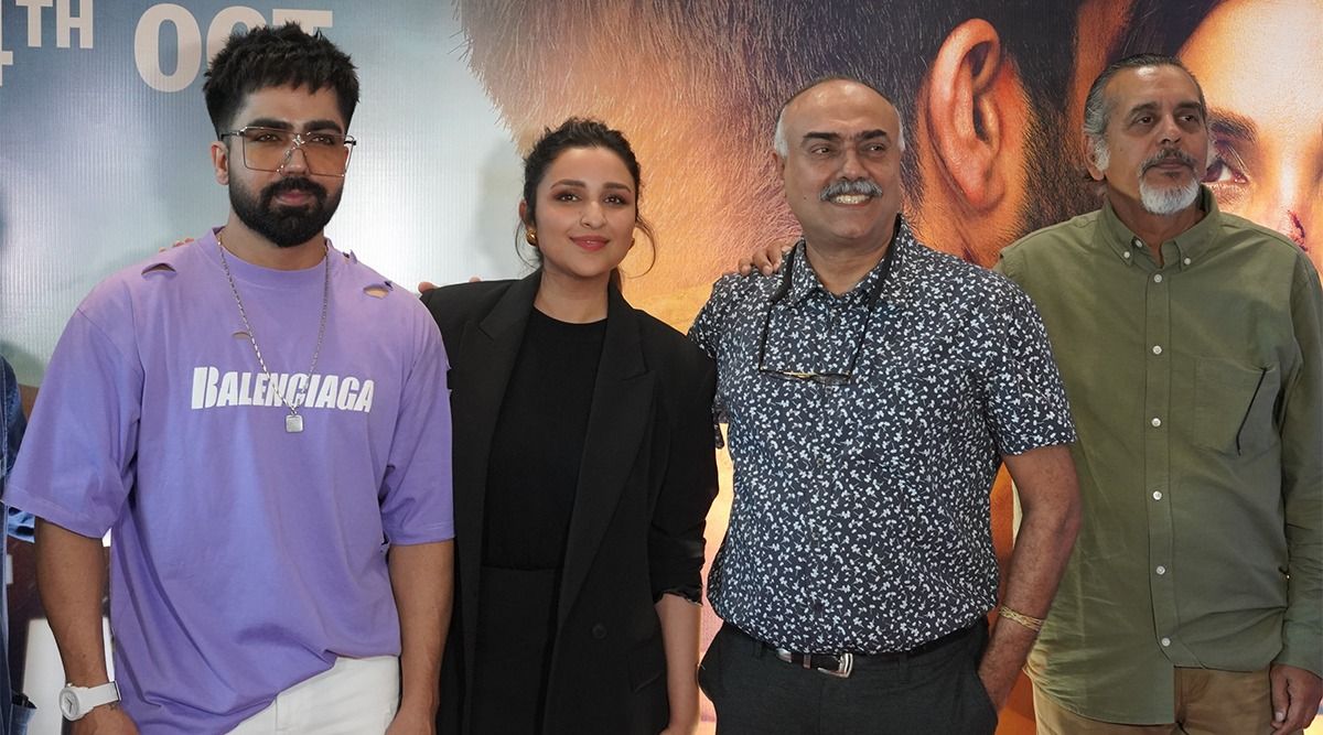 At The Trailer Preview Of Their Upcoming Movie, Code Name Tiranga, Parineeti Chopra, Harrdy Sandhu, Sharad Kelkar, Deesh Mariwala, Director Ribhu Dasgupta, And Many More