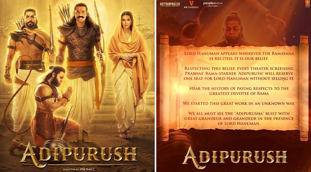 Adipurush: Prabhas and His Team Reserve A SEAT OF HONOR For Lord Hanuman In Every Theatre; Here’s The Reason Why? (Details Inside)