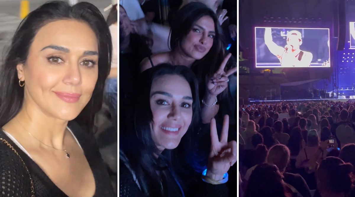 Wow! Preity Zinta Gives A Sneak Peek Into Her EPIC NIGHT With Priyanka Chopra At The Jonas Brothers' Concert! (Watch Video)