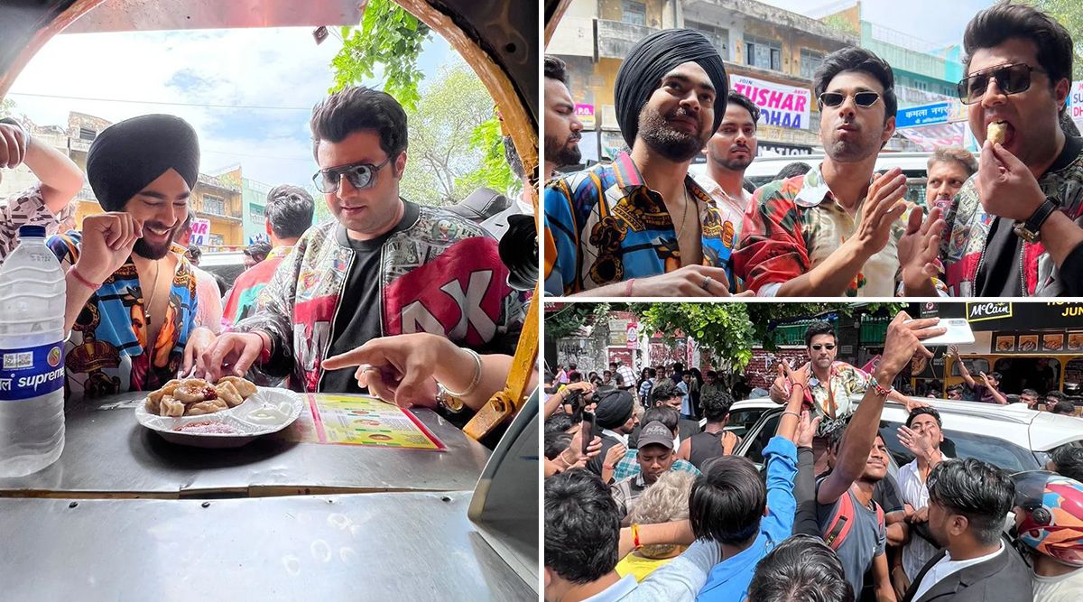 Fukrey 3: Pulkit Samrat, Varun Sharma And Manjot Singh Revisits Delhi's MOMOS SPOT, During A Promotional Event For Their Film! (Watch Video)