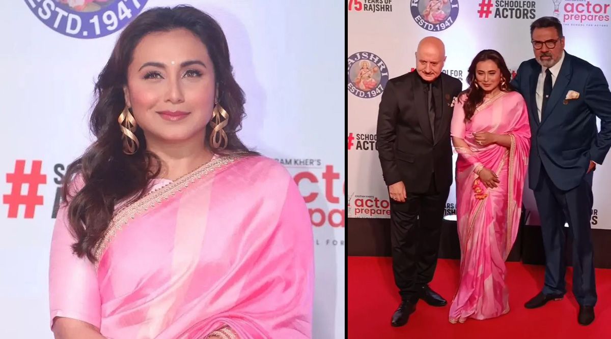 Uunchai Screening: Rani Mukerji shines in a pink saree