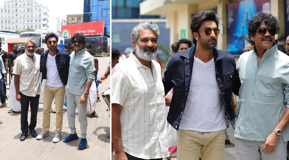 Ranbir Kapoor, SS Rajamouli, and Nagarjuna land in Chennai as they begin promotions for Brahmastra