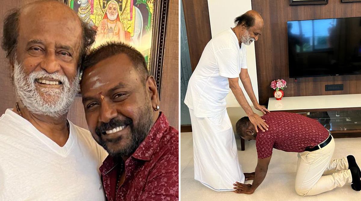 Raghava Lawrence takes blessings from his ‘Guru’ Rajinikanth; Raghava visited before starting shoot for ‘Chandramukhi 2’