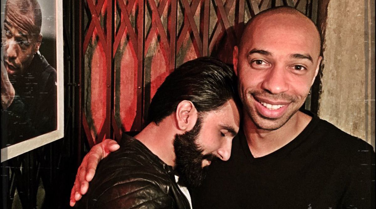 Ranveer Singh breaks down after meeting his childhood hero footballer Thierry Henry