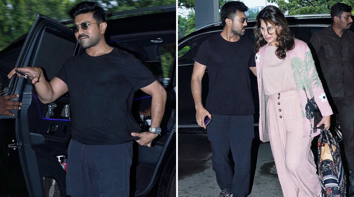 Ram Charan and Upasana Kamineni Konidela Spotted At Airport As They Jet Off For Vacation For The First Time After Having Their Daughter! (View Pics)