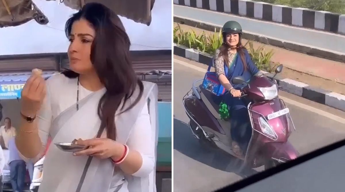 Raveena Tandon adorably binge-eats samosas on her Bhopal trip; watch the video here!