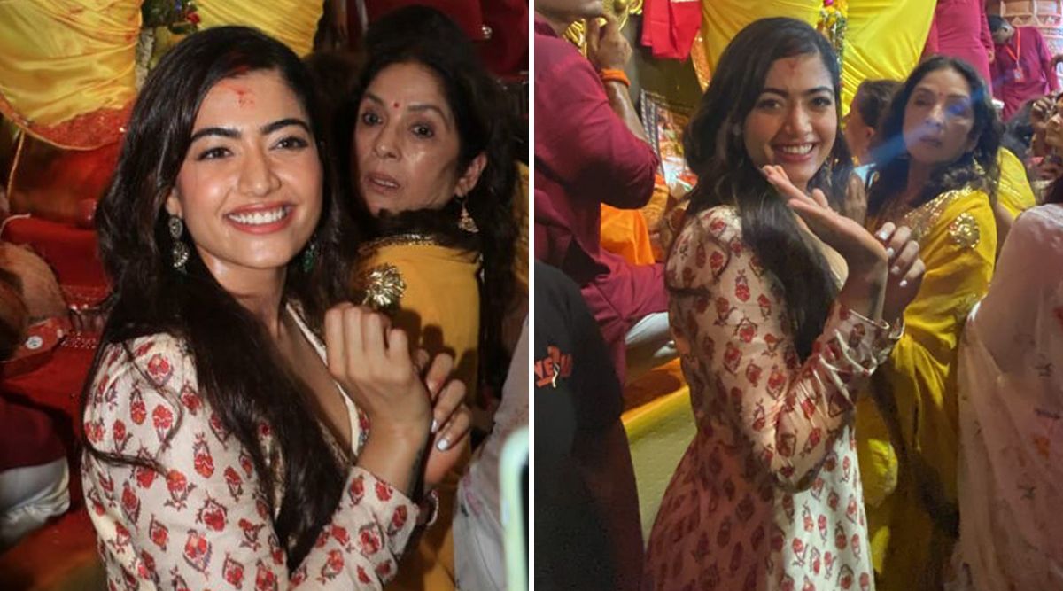 Rashmika Mandanna was glad to visit Mumbai’s Lalbaugcha Raja after the trailer launch of ‘Goodbye’