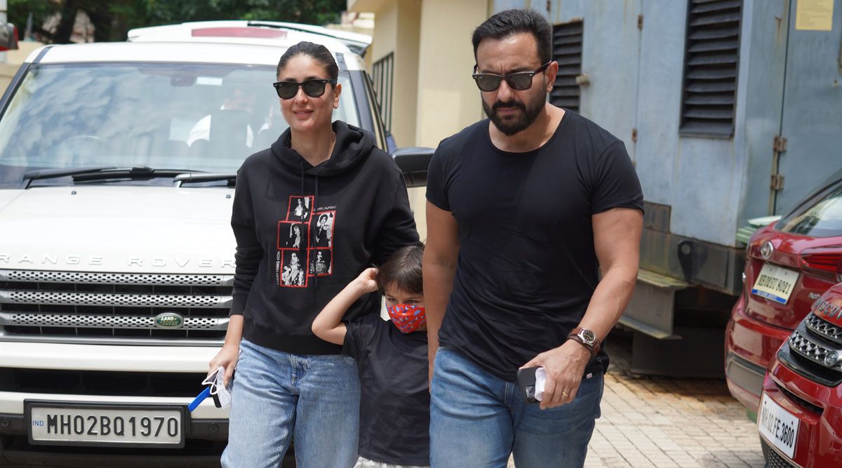 Kareena Kapoor and Saif Ali Khan twin in 'black and denim' for Brahmastra screening