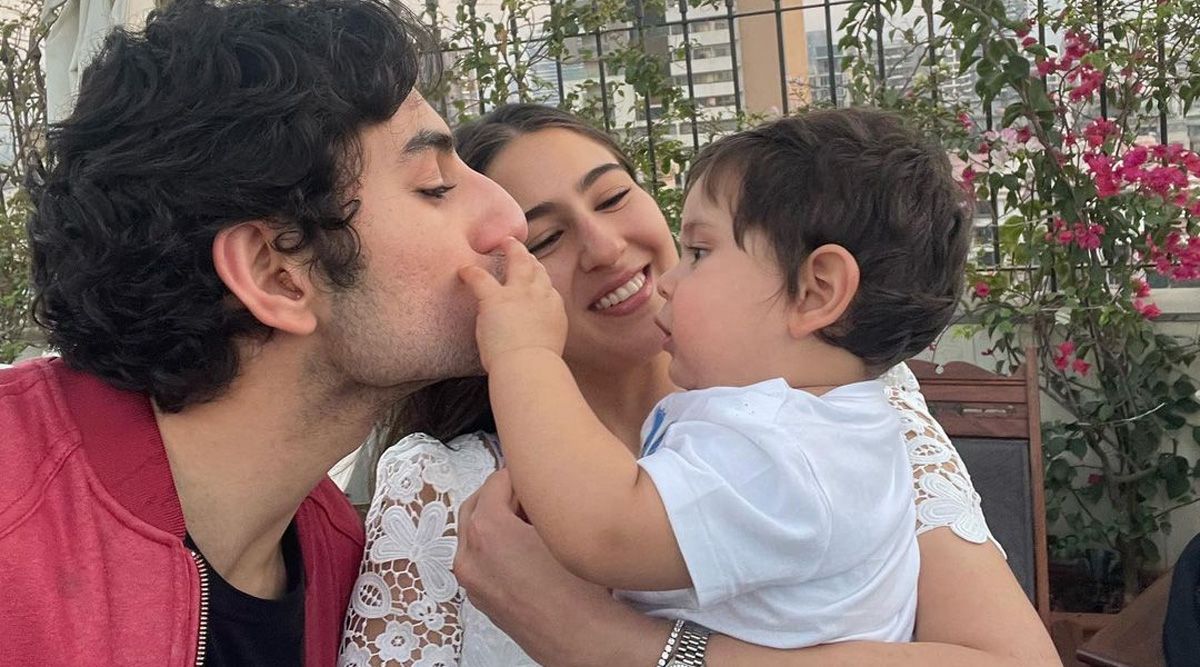 Sara Ali Khan sets sibling goals as she feeds Ibrahim, Taimur, and Jeh in this PIC