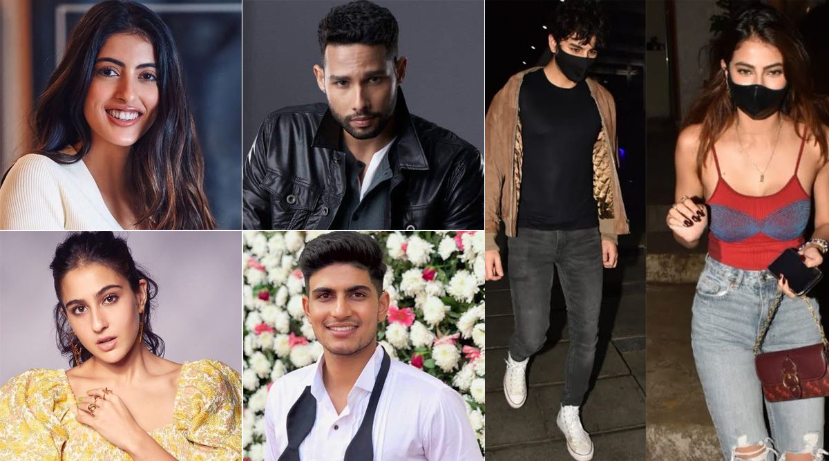 Navya Naveli Nanda and Siddhant Chaturvedi, Sara Ali Khan and Shubham Gill, and Ibrahim Ali Khan and Palak Tiwari - famous star kids who made headlines for their alleged romances