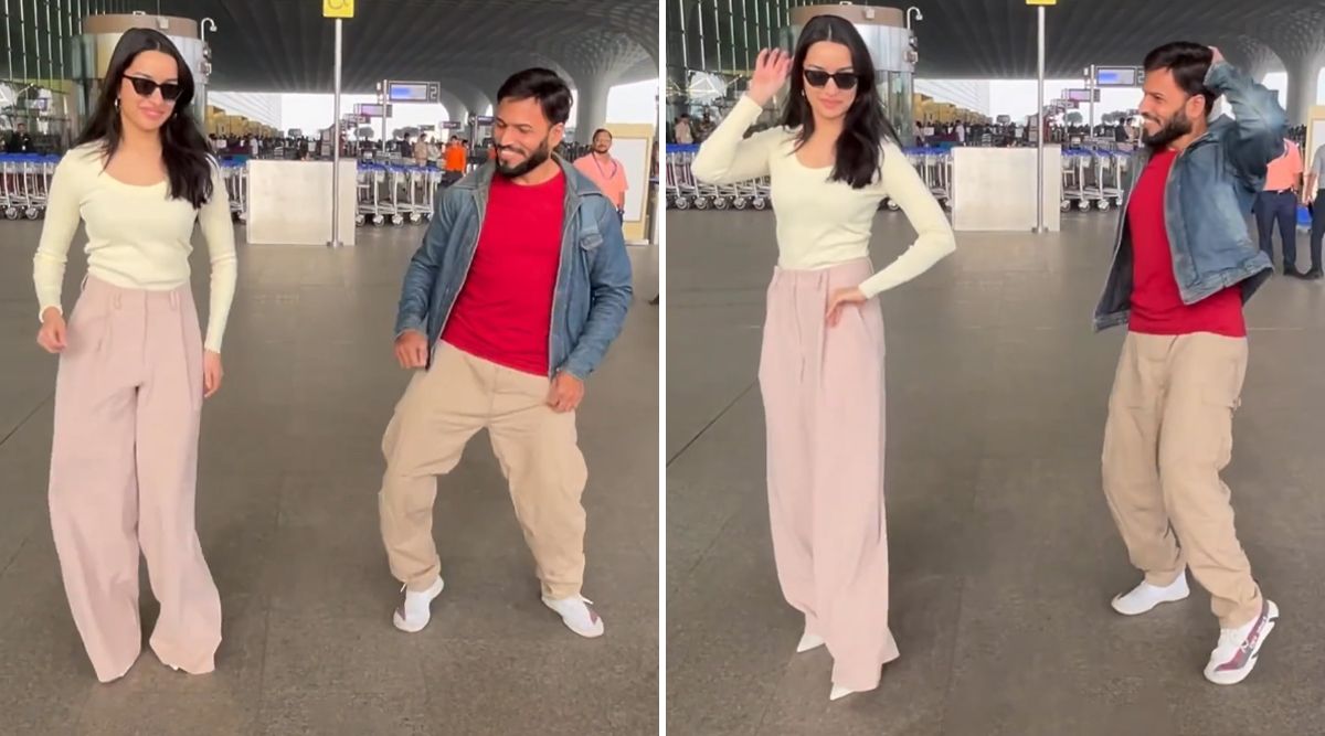 Tu Jhoothi Main Makkaar: Shraddha Kapoor Jams On The 'Thumka' Song With A Fan At Mumbai Airport! (Watch Video)