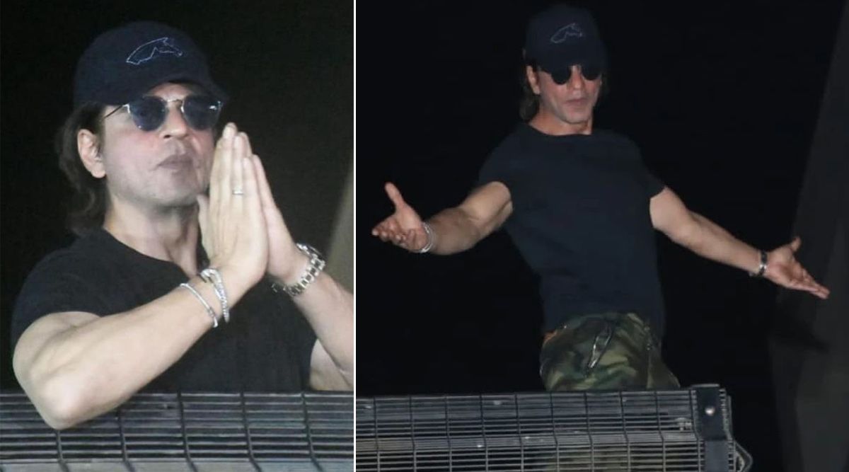 Shah Rukh Khan Strikes Iconic Pose From Mannat, Surprises Fans At Midnight On 58th Birthday, Watch!