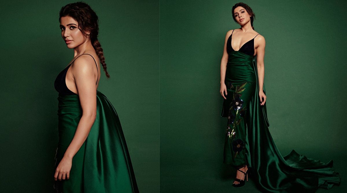 Samantha Ruth Prabhu sets the Internet on fire in a bottle green dress, gives mermaid vibes