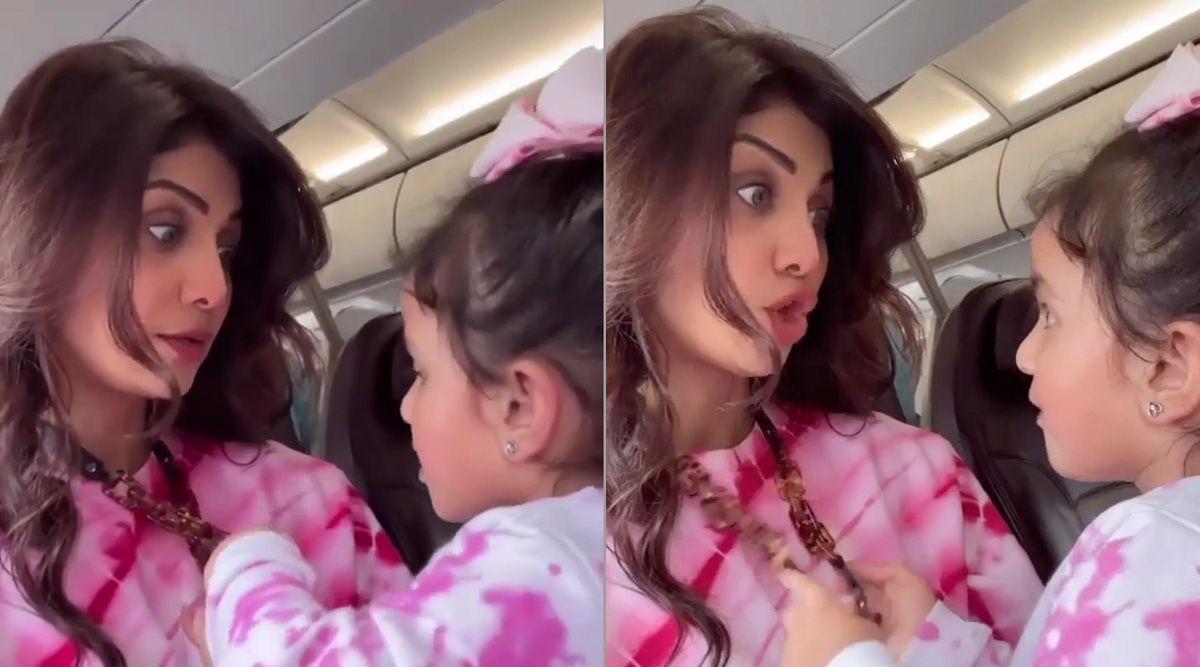 Shilpa Shetty and her daughter Samisha's flight chat is simply too cute to ignore