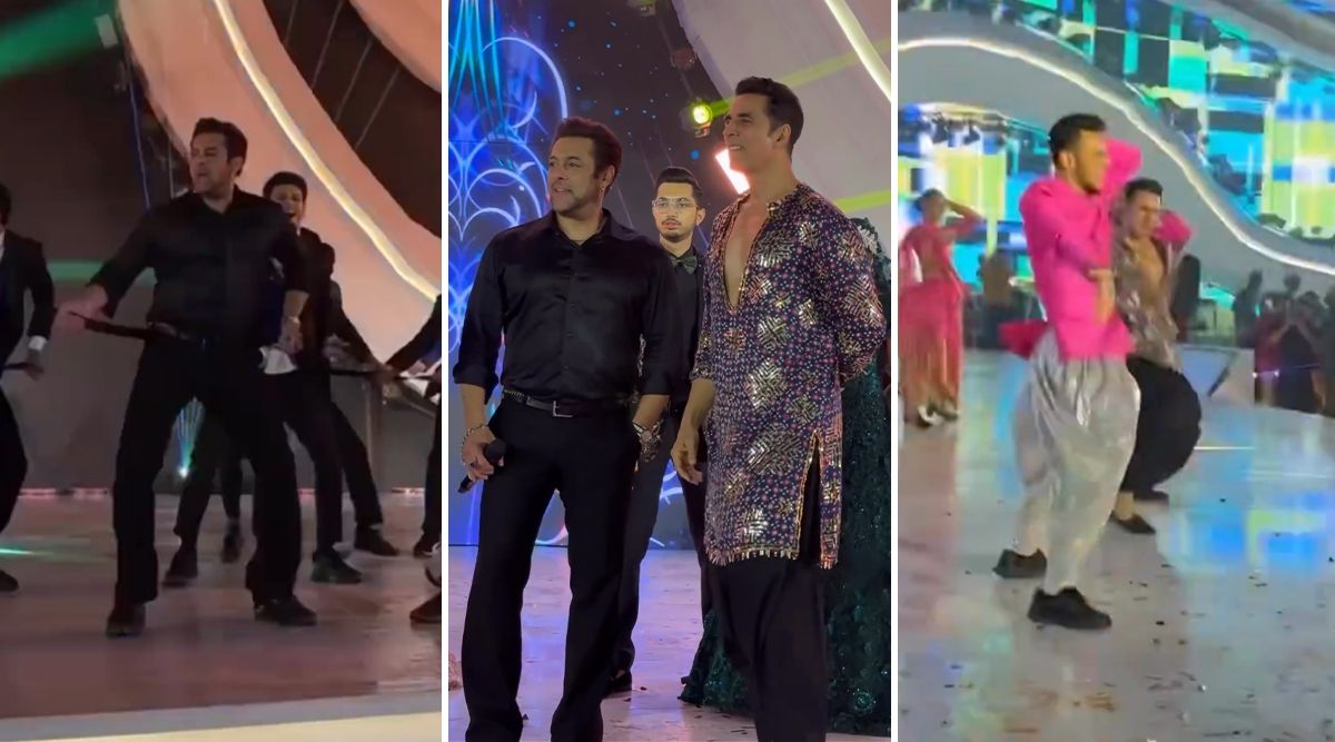 Salman Khan and Akshay Kumar’s special performance at a wedding in Delhi; Watch them groove!