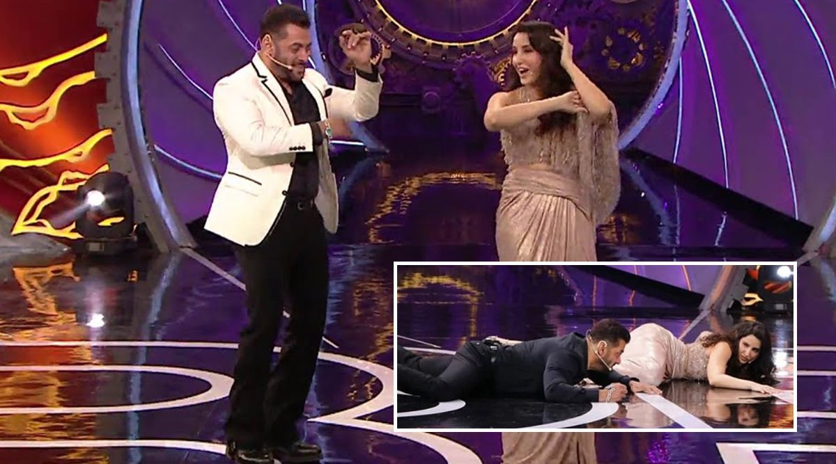 Oh No! Salman Khan's Fell Off The Stage While Performing On 'Garmi' With Nora Fatehi (Watch Video)