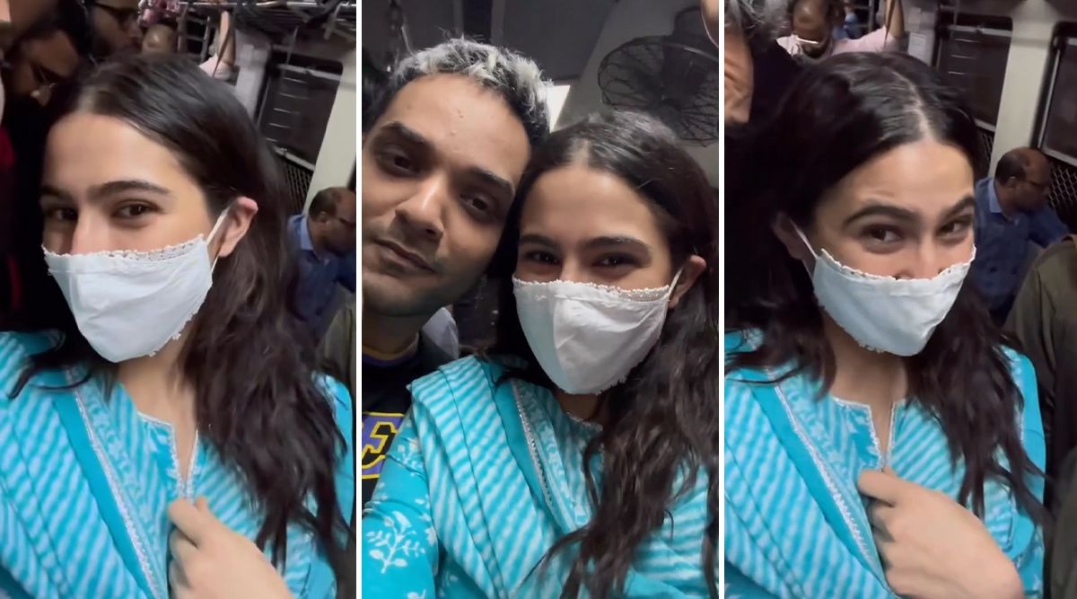 Sara Ali Khan uses a RELATABLE strategy to get home by local train in the middle of chaotic Mumbai traffic.