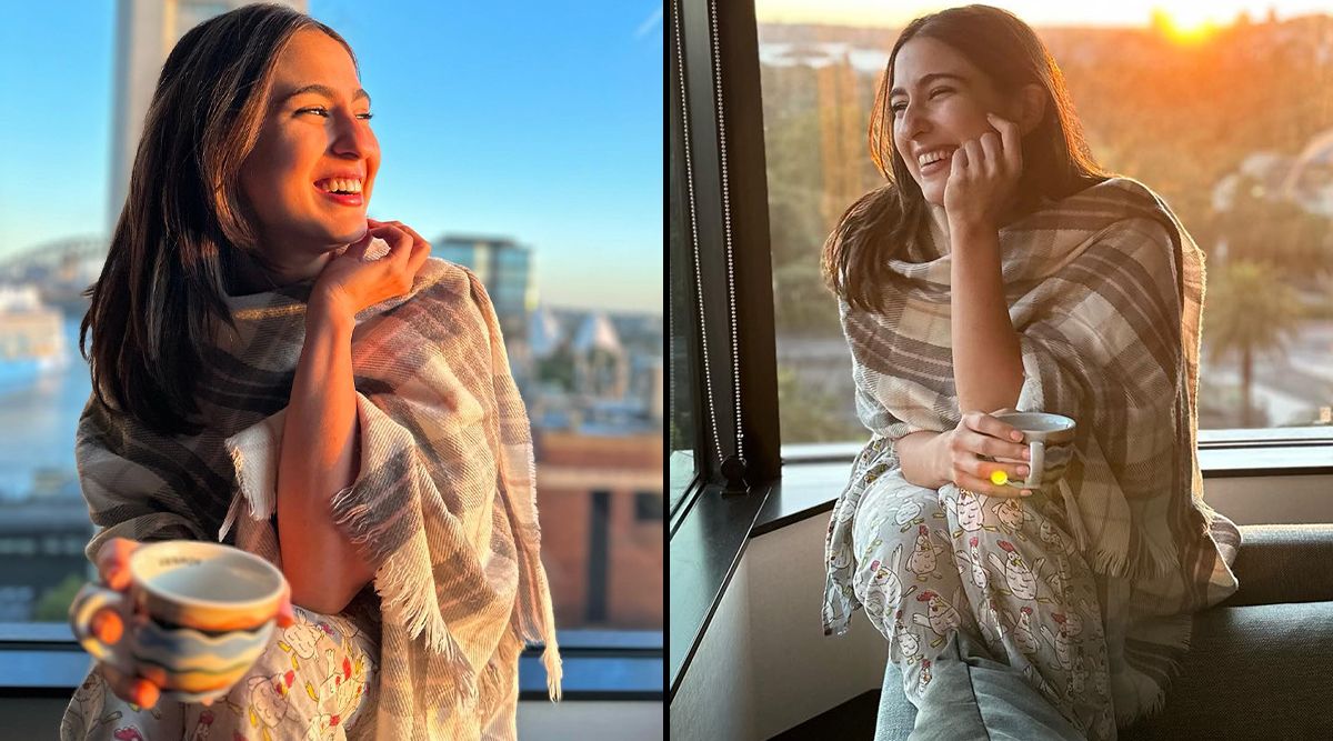 Actress Sara Ali Khan enjoying strong coffee by spending the sweetest moments ever with sunrise; See PICS!