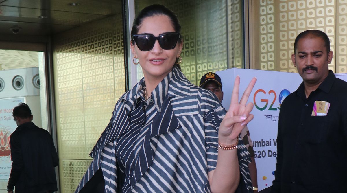 Sonam Kapoor Seen Leaving The Airport