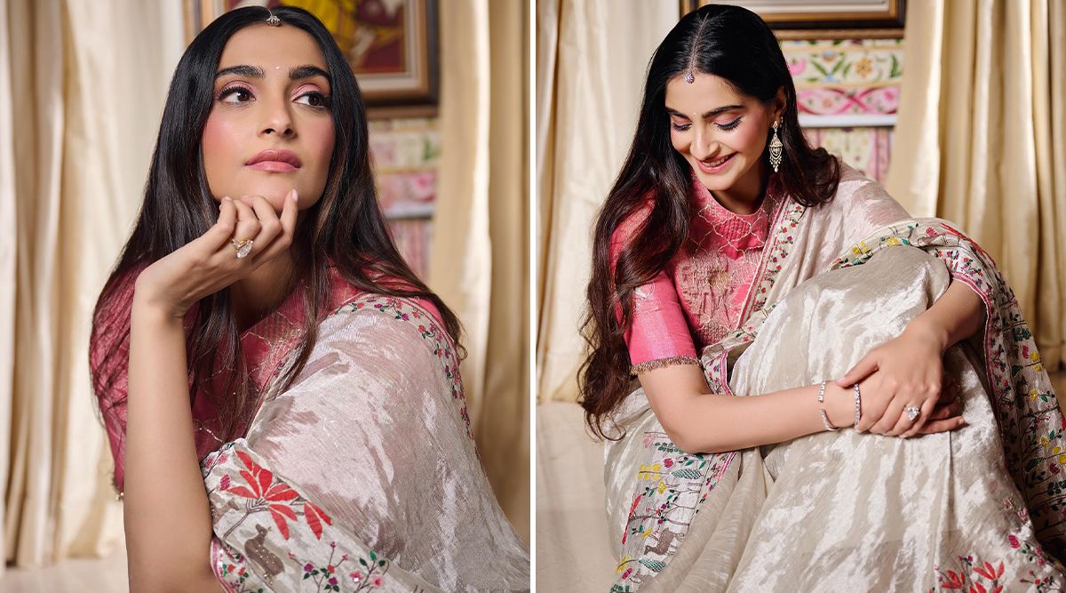 Sonam Kapoor Spells Elegance In A Pretty Saree, See Pictures