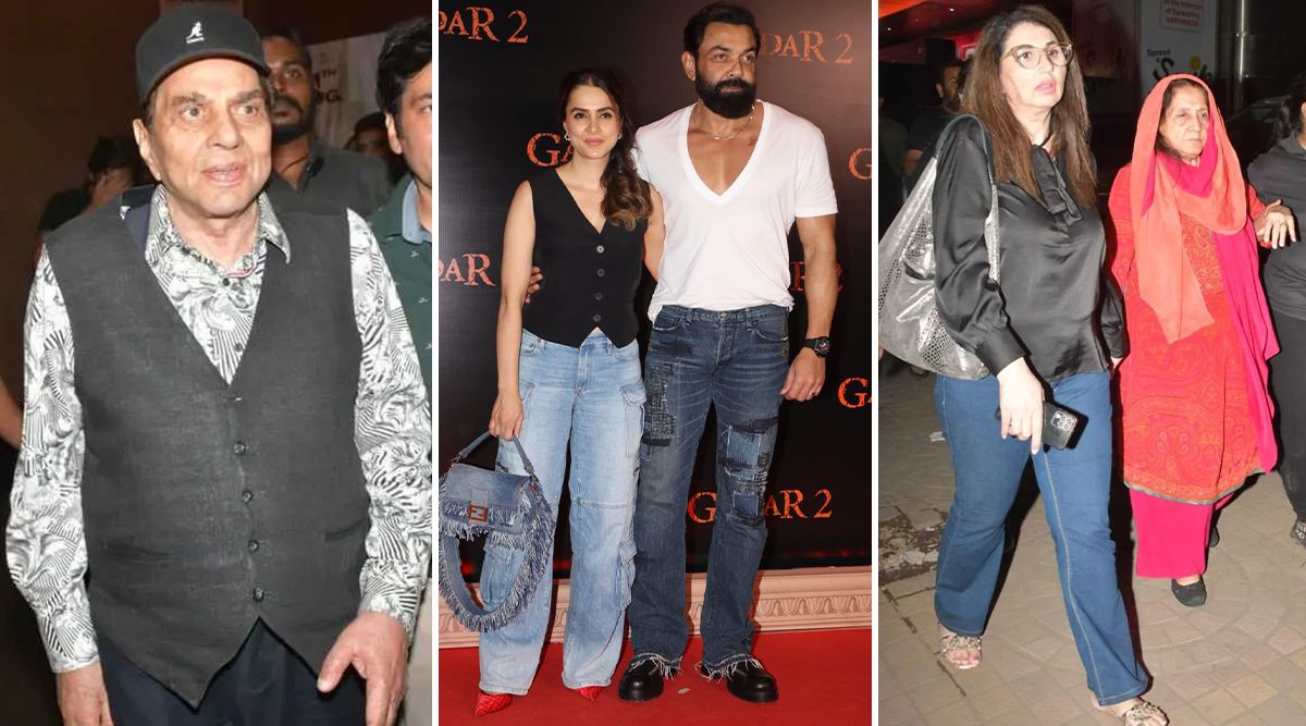 Gadar 2: Star-Studded Grand Premiere With Dharmendra, Bobby Deol, Prakash Kaur And More..! (View Pics)