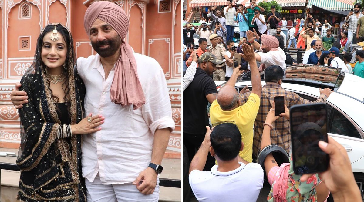 Gadar 2: Sunny Deol And Ameesha Patel VISIT The Pink City In Tara Singh And Sakeena Outfits For Film’s Promotion; Fans OVERWHELMED As They Recite Famous Lines 'HINDUSTAN ZINDABAD' (View PICS)