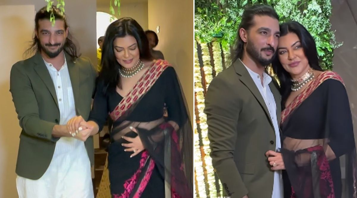 Ex-Lovers Sushmita Sen And Rohman Shawl Walk Hand-In-Hand As They Attend Diwali Party Together- Watch 