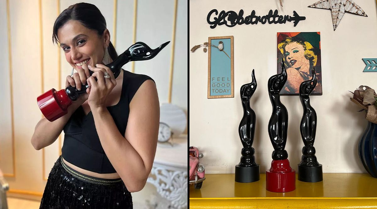 Best Actress, At Filmfare OTT Awards, Bollywood actress Taapsee Pannu flaunts Her Three awards; See More!