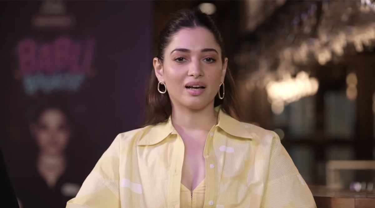 Tamannaah Bhatia refers to ‘Miss B’. The statement ‘First Baahubali, now Babli’ is fascinating