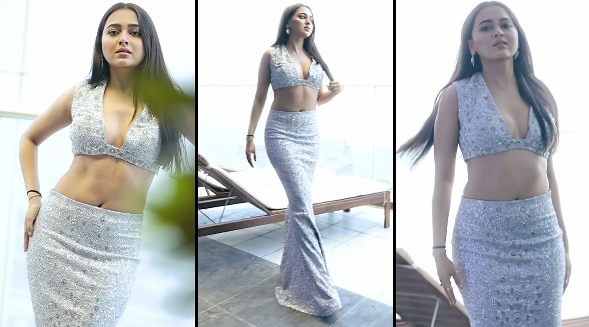 Tejasswi Prakash Looks ETERNAL In Silver Co-Ord Dress (Watch Video)