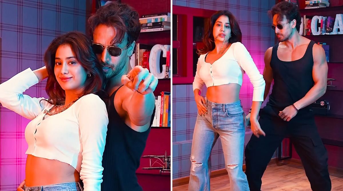 Ganapath: Tiger Shroff Starrer Film Fever Continues To Rise As Janhvi Kapoor GROOVE On The Chartbuster Track Hum Aaye Hain With The Actor! (Watch Video)