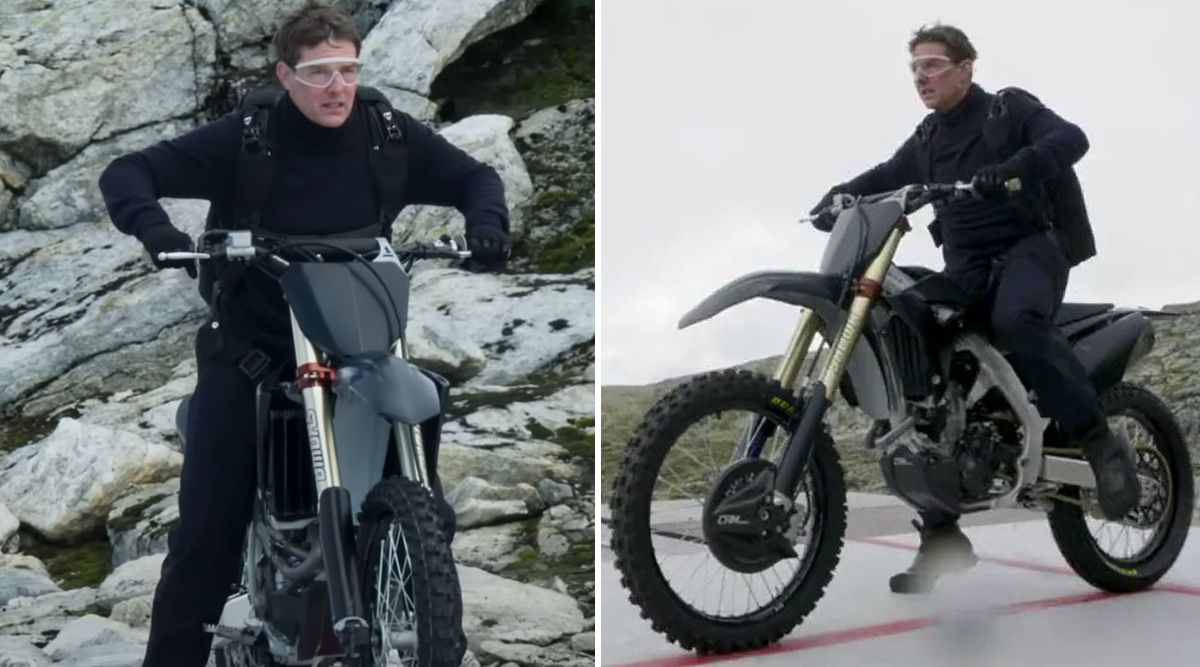 'Mission Impossible - Dead Reckoning Part One: Tom Cruise Does DEATH DEFYING Bike Stunt