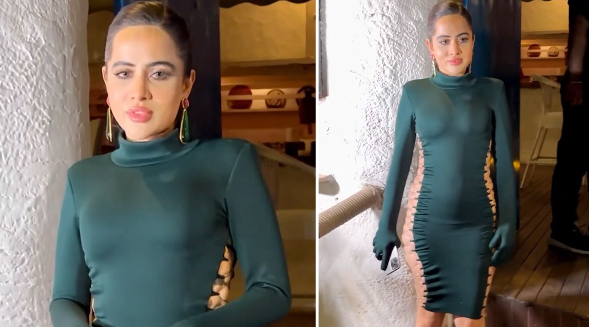 Uorfi Javed Gets Badly Bruised In A Tight Bodycon Dress With Side Slits Made Of Real Wires Netizens TROLL her 'Why Don't You Go To The Met Gala?'