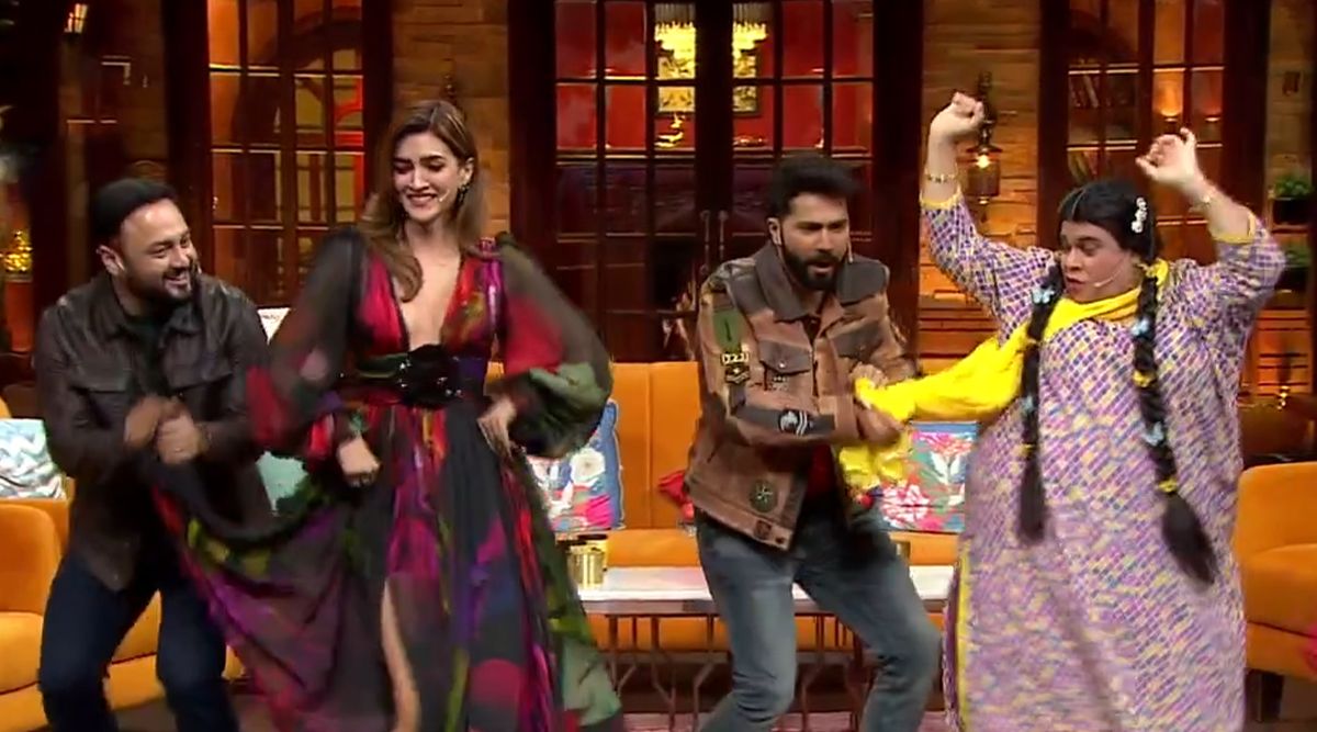 Varun-Kriti dance to Thumkeshwari with Kiku Sharda as they promote ‘Bhediya’ on The Kapil Sharma Show